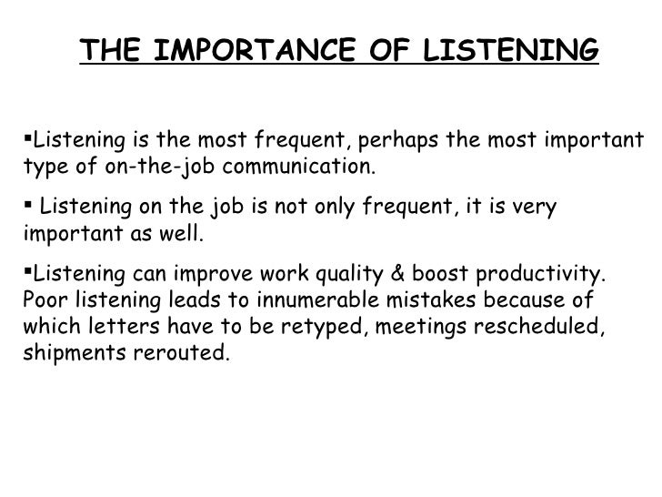 the importance of listening in communication The very first test at ssb a screening test is a nightmare for many of us after being screened out the very first day i am sure it haunts us the most and though being a simple test it seems very tough to us. the importance of listening in communication The very first test at ssb a screening test is a nightmare for many of us after being screened out the very first day i am sure it haunts us the most and though being a simple test it seems very tough to us.